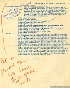 Hemingway's burger recipe